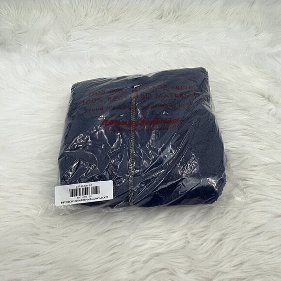 NWT Hanna Andersson Baby Jacket in Marshmallow Navy Blue Size 3T 90 - Picture 2 of 8
